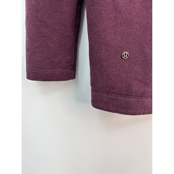 Lululemon That's A Wrap Cardigan Jacket Heathered Bordeaux Drama Plum Sz 4 - Picture 7 of 8